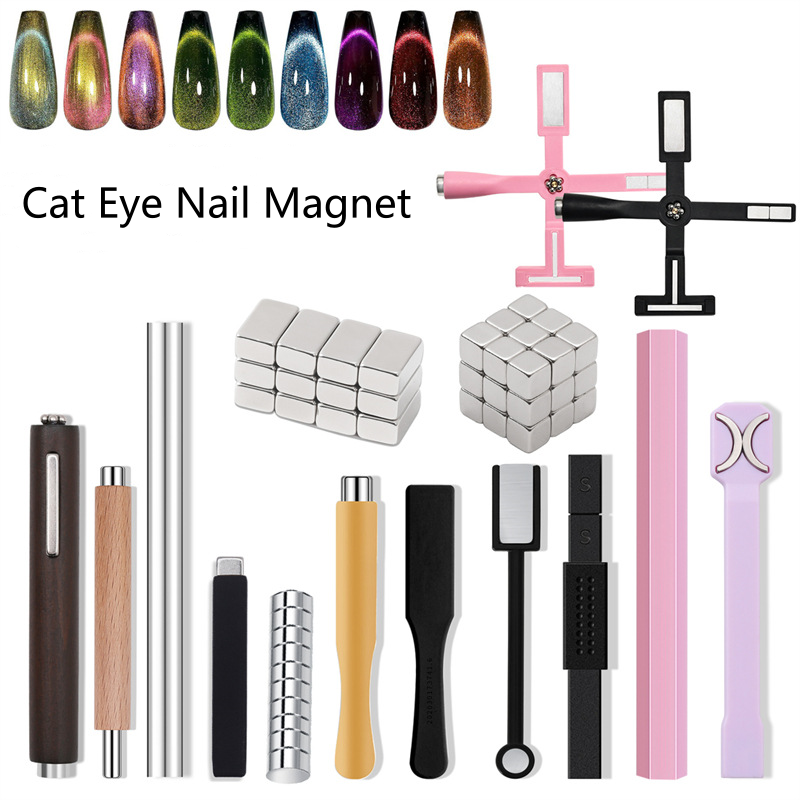 5mm Square Nail Cat Eye Magnet
